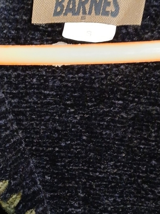 Barneys New York Sweaters - Barneys New York Navy Blue Chenille Cardigan
